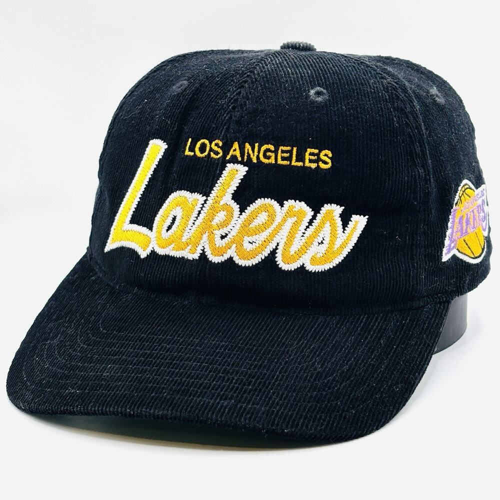 Mitchell & Ness Los Angeles LA Lakers Corduroy Trucker Snapback Hat